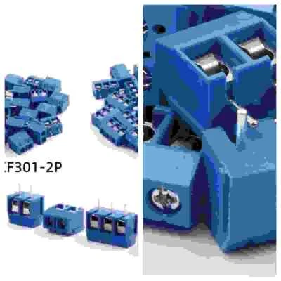 10-100PCS Blue KF301-2P/3P PCB Mount Screw Terminal Block Connector 5mm Pitch - Image 1 of 4