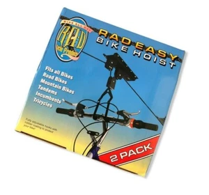 RAD EASY Bike Hoist - 2 Pack Elevation Garage Bicycle Hoist New in Box - Picture 1 of 4