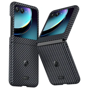 Funda protectora original de fibra de carbono aramida para Motorola Razr 40 Ultra - Imagen 1 de 19