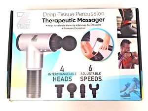 Percussion Massagepistole Ztech mit 4 austauschbaren Köpfen 6 verstellbare Geschwindigkeiten - Bild 1 von 7