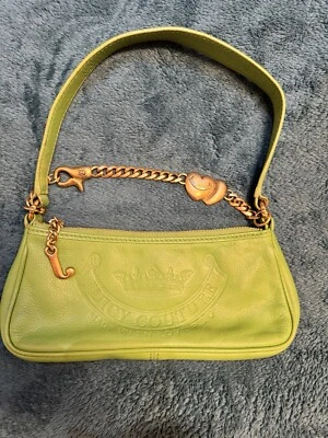 💚 Green Super Rare Authentic Juicy Couture Mini Bag Leather Early 2000s💚 - Image 1 of 4