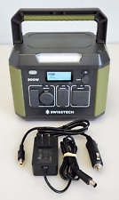 Swiss Tech 33649 Kompakt 200W Portable Backup Lithium Power Station Wireless Pad