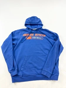 Boise State Broncos Hoodie Sweatshirt Mens Large Blue Nike NFL Football Sports - Picture 1 of 11