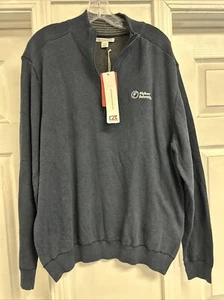 Maglione Fisher Scientific Logo 1/4 Zip Biotech Uomo Large Nuovo NETTO - Foto 1 di 9