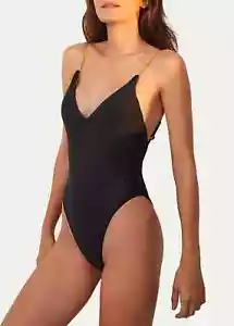 VIX X7225 Melody Backless Chain Straps Brazilian One-Piece Swimsuit, Black, XL - Bild 1 von 5