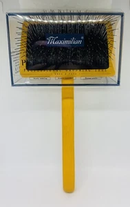 Brush for Dog, Slicker for Grooming, Groomgrip Coating, Yellow , Large NEW!!! - Picture 1 of 20