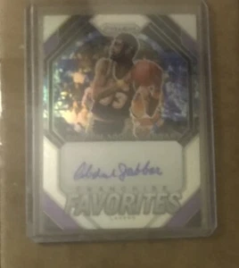 2023-24 PRIZM FRANCHISE FAVORITES Kareem Abdul Jabbar Silver Prizm AUTO Lakers - Picture 1 of 2