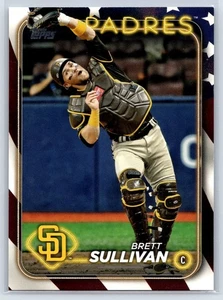 2024 Topps Aggiornamento Independence Day Parallel 07/76 #US34 Brett Sullivan Padres - Foto 1 di 2