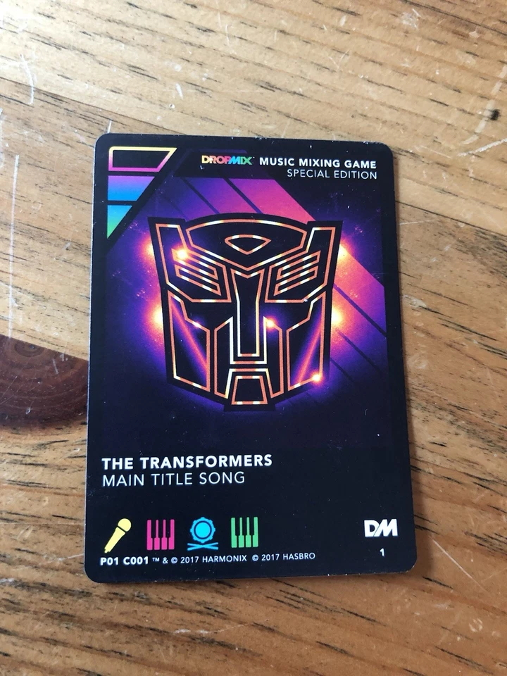Cuatro tarjetas Dropmix Transformer - Promoción especial Harmonix 2017 - Hasbro Foto 1 de 1