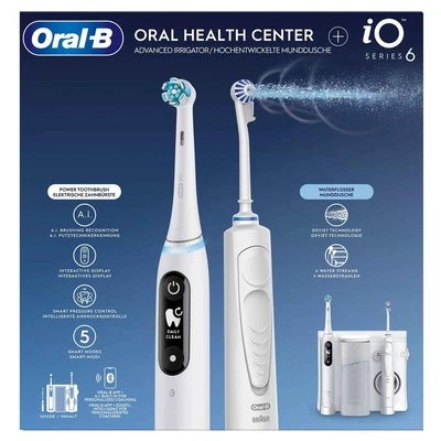 Oral-B Oral Health Center Idropulsore Orale con Tecnologia Oxyjet + iO Series 6 Dentifricio - Immagine 1 di 2