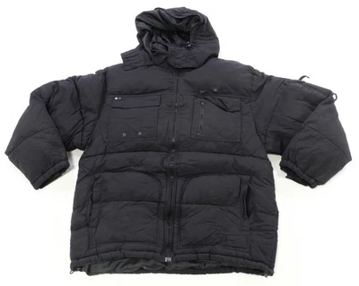 Chaqueta Parka acolchada con capucha SOUTHPOLE Utility de colección rara década de 2000 Y2K negra talla L Foto 1 de 4