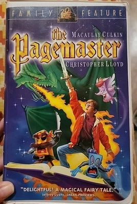 The Pagemaster (VHS, 1995, Clamshell) Macaulay Culkin and Christopher Lloyd - Image 1 of 4