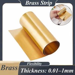 Thin Brass Sheet Roll Metal Foil Shim Plate Thick 0.01mm-1mm Model Making - Picture 1 of 10