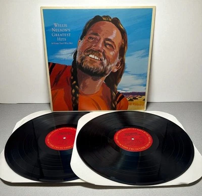 Willie Nelson Greatest Hits & Some that Will Be Vinyl 2 LP Classic Country VG+ - Image 1 of 4