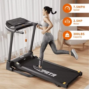 SKOK TD1220 Folding Treadmill with 300lb Capacity 7.5MPH 2.5HP - Picture 1 of 6