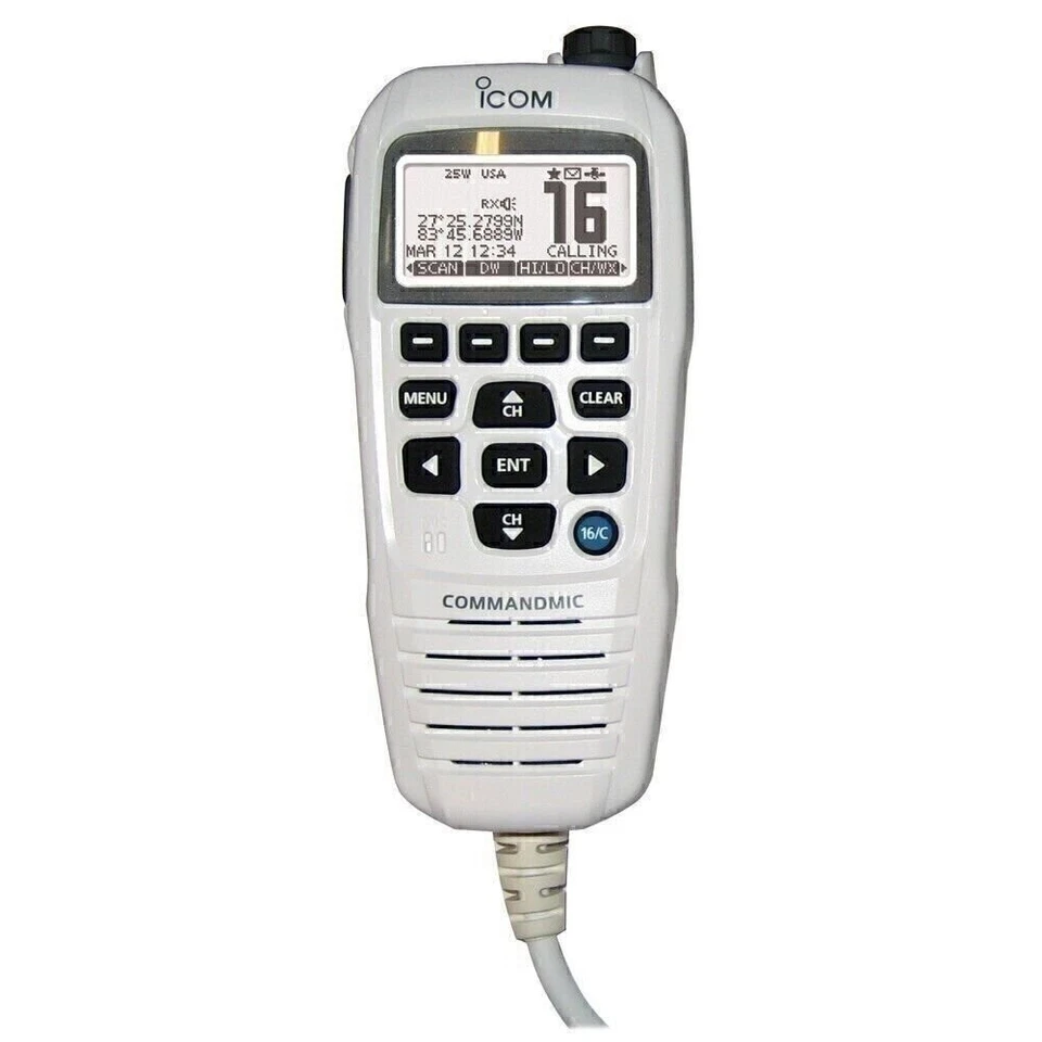 Icom COMMANDMICIV™ w/White BlackLit LCD - Super White - Image 1 of 1