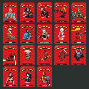 Meet the Pools Komplettsatz 18 Marvel Karten 2019 Upper Deck Deadpool MTP1-MTP18 - Bild 1 von 24