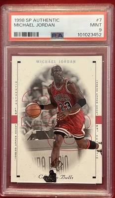 1998-99 SP Authentic - Michael Jordan #7 PSA 9 - Image 1 of 4