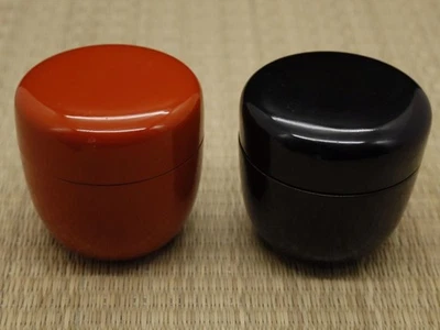 Carrito de té japonés de laca de madera y resina 2EA (0106-25/805) Foto 1 de 4