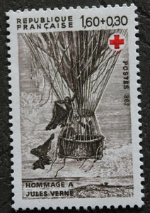 Timbre - FRANCE - Croix-Rouge - Hommage à jules VERNE - YT2247 - Neuf ** - 1982 - Picture 1 of 1