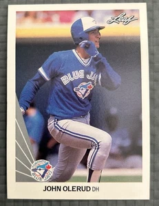 John Olerud 'Rookie Card' Leaf 1990 #237. Toronto Blue Jays Set Break - Bild 1 von 6