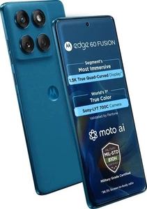Motorola Edge 60 Fusion (Mykonos Blue 256GB 12GB RAM) - NO TARIFFS IN USA - Picture 1 of 17