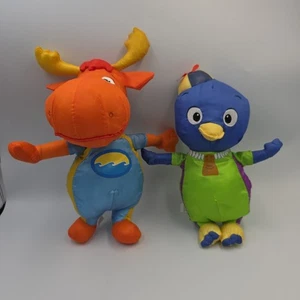 2005 Nick Backyardigans Bath Time Buddy Approx 10" Nylon Jr. Pablo &Tryone Plush - Picture 1 of 11