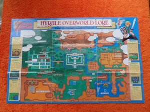 the legend of zelda a link to the past HYRULE OVERWORLD LORE Karte / Anleitung SNES - Bild 1 von 1