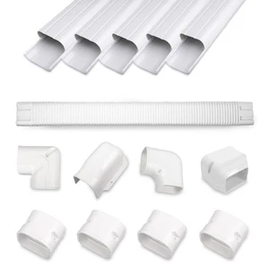 3" 10Ft PVC Line Set Cover Kit for Ductless Mini Split Air Conditioners, Deco... - Picture 1 of 9