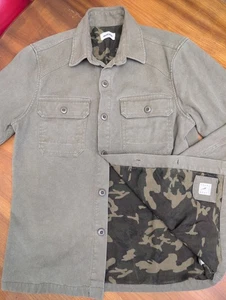 Taylor Stitch Camo Lined Shop Over Shirt BossDuck Canvas 40 Shacket Military - Picture 1 of 19