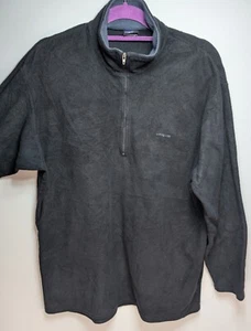 Patagonia Vintage Unisex Negro Polar Cremallera Talla XL - Imagen 1 de 8