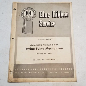 International Harvester 1961 Blue Ribbon Service mecanismo de atado 56-T - Imagen 1 de 5