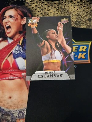 Big Swole Canvas Upper Deck AEW 2021 Wrestling Card #C-25 - Image 1 of 2