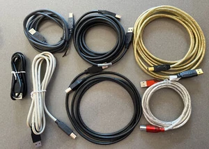 USB A TO B CABLES SET OF 7 BUNDLE - Photo 1/8