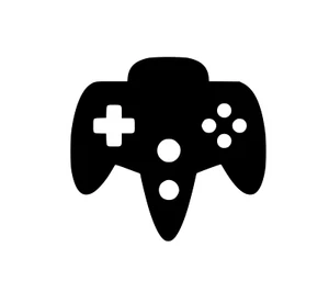12x Nintendo 64 N64 Controller Silhouette Vinyl Stickers Decals 6 cm x 6 cm - Picture 1 of 3