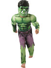 UK Deluxe Incredible Hulk Age 3-8 Boys Fancy Dress Kids Marvel Avengers Costume#