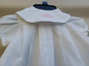 Vintage rags Land Outfit Size 6 Month White Bubble Romper Girl's embroidery  - Picture 1 of 5