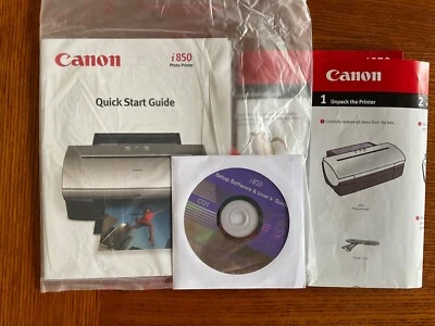 Quick Start User's Guide Canon i860 Ink Jet Printer - Guide and fold out sheet - Image 1 of 4