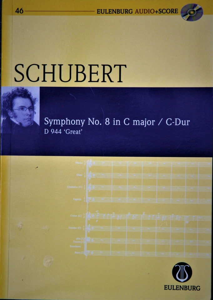 Schubert Symphony No.8 (The Great) study score and CD - Image 1 of 1
