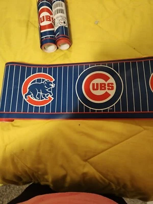 Lot Of 3 Rolls Of Chicago Cubs Wallborder - Image 1 of 3