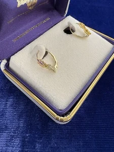 Black hills gold lever back earrings by Landstroms, please read description - Picture 1 of 4
