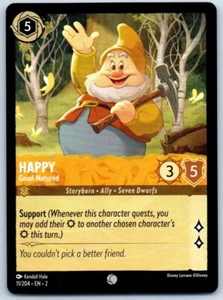 Tarjeta Happy Good-natured 11/204 Disney Lorcana - Imagen 1 de 2
