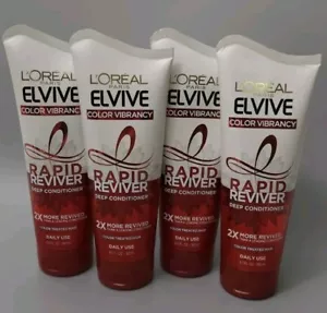 L'Oreal Paris Elvive Color Vibrancy Rapid Reviver Deep Conditioner (Lot of 4) - Picture 1 of 3