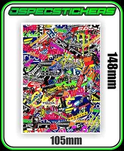 RC CAR STICKER BOMB DECAL A6 VINYL DRIFT HPI TAMIYA YOMOMO PANDORA 3RACING ABC - Imagen 1 de 4