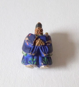 Japan antique Meiji period Uji Tea Tree Human Wood Carved Figure - Picture 1 of 12