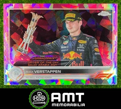 2022 Topps Chrome Sapphire Formula 1 #192 Max Verstappen Padparadscha 1/1 - Image 1 of 3