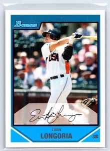 2007 Bowman Draft Picks Evan Longoria USA Baseball #BDPP99 RC - Bild 1 von 2