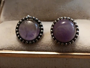 Vintage Sterlingsilber & Amethyst Southwestern Stil Top Post Ohrstecker... - Bild 1 von 11