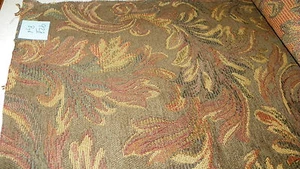 Taupe Hellbraun Burgund Gobelin Druck Polsterstoff 1 Yard R928 - Bild 1 von 1