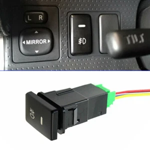 Amber Rear Fog Light Push Switch 5Pin 4 Wire Button w/ Wire Harness Fits Toyota - Picture 1 of 12
